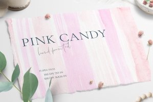 Pink Candy Watercolor Textures