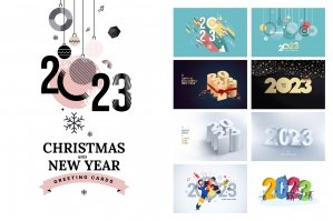 2023 Merry Christmas And Happy New Year Set - 3