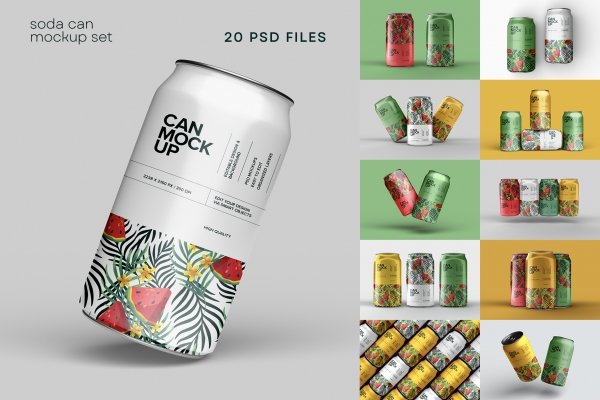 Soda Can  Beer Can Mock-Up - 440ml - 500ml – The Sound Of Breaking Glass -  Creative Studio