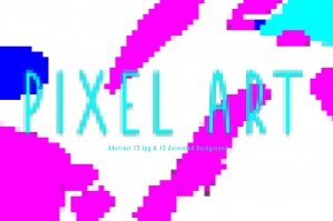 Abstract Poster Pixel Art Animated