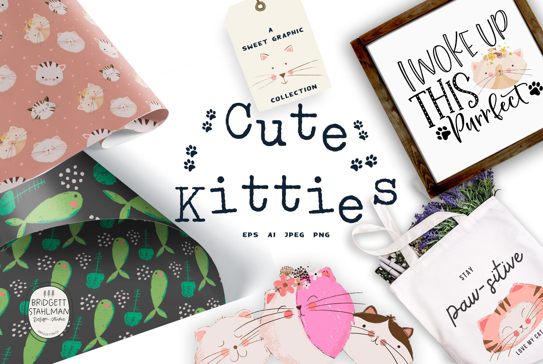 Cute Kitties Graphic Collection - Design Cuts