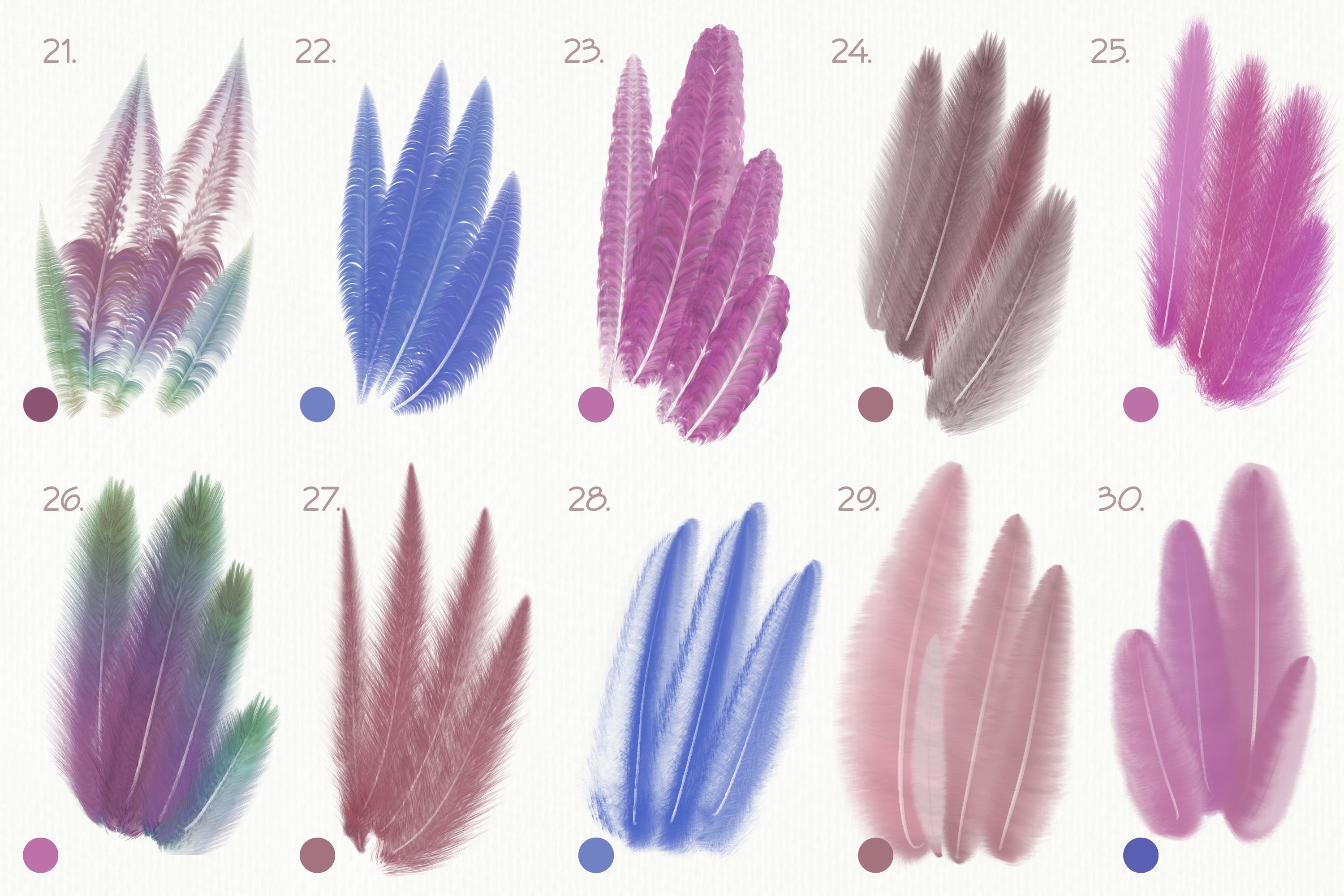 feather texture procreate brush free