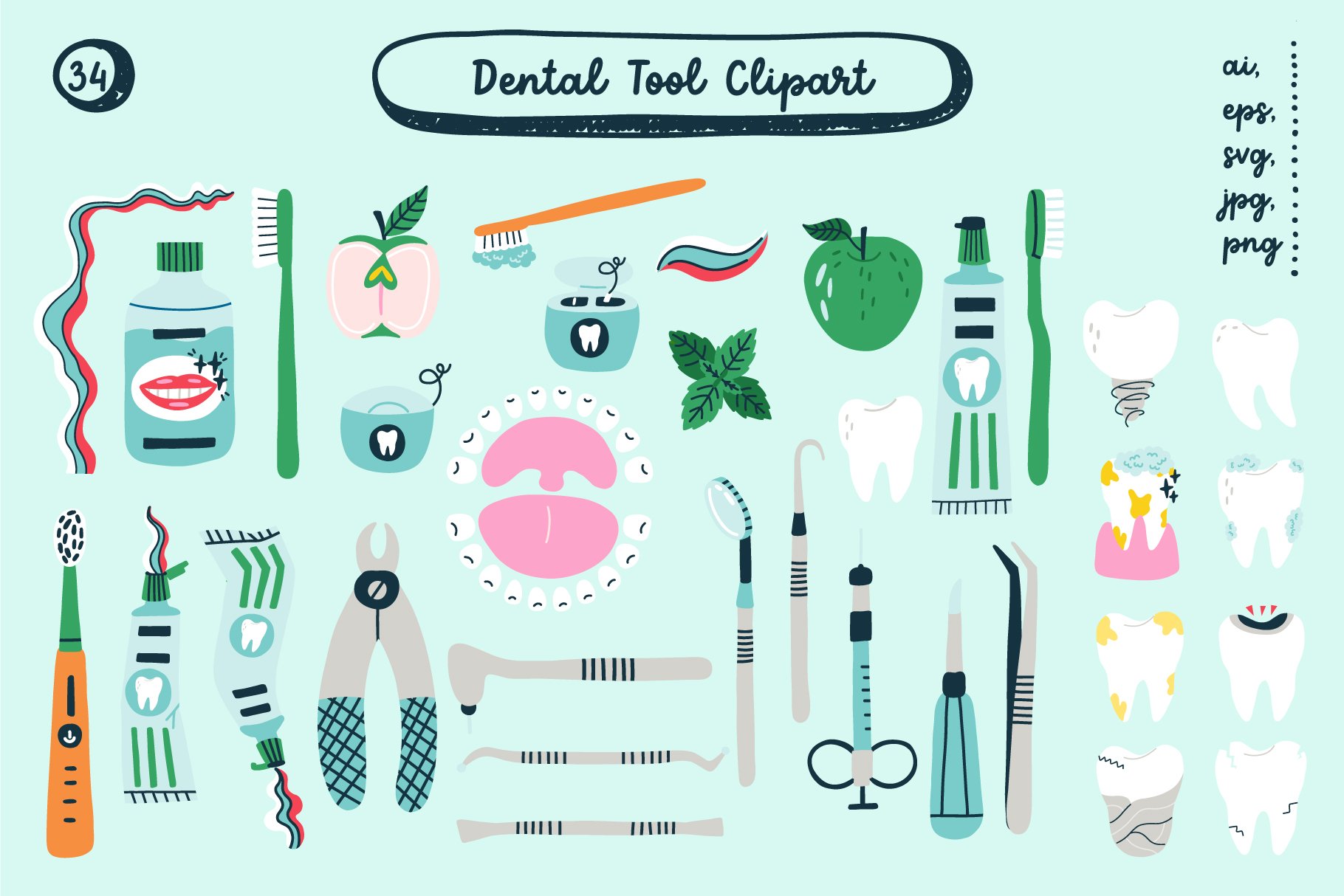 dentist tools clip art