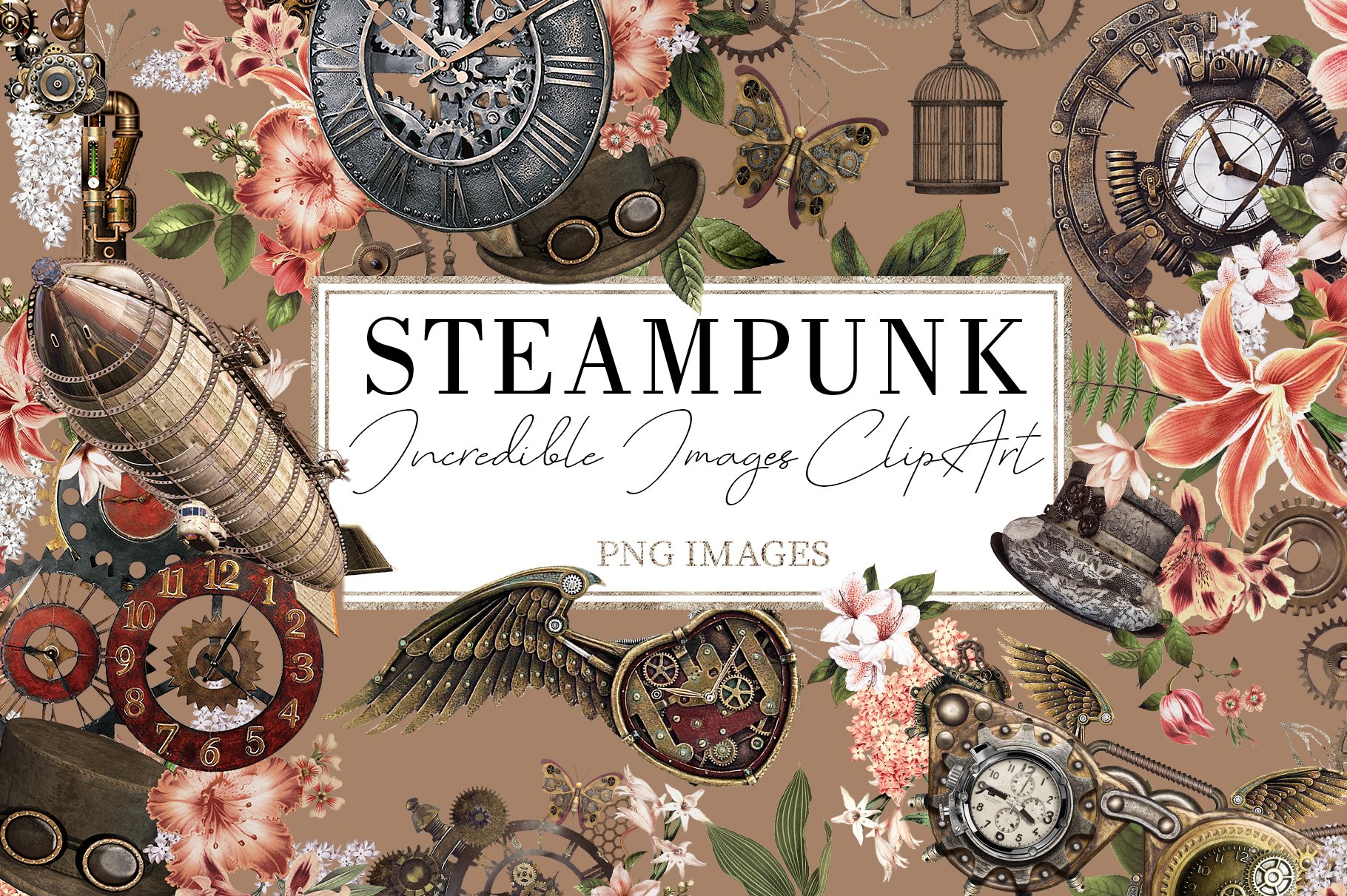 Steampunk Scrapbook Embellishments Collection #1-29 Piece Laser Cut  Chipboard Set - Yahoo Shopping