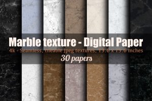 Marble Textured Digital Scrapbook Papers