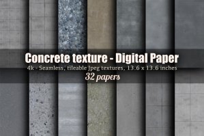 Concrete Textured Digital Scrapbook Papers