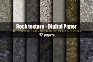 Rock Textured Digital Scrapbook Papers