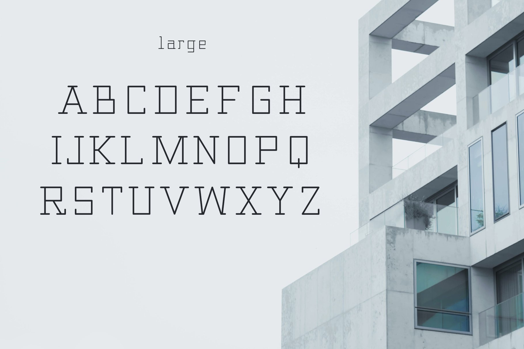 Architect - Geometrical Typeface - Design Cuts