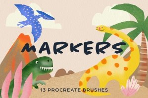 Markers Procreate Brushes