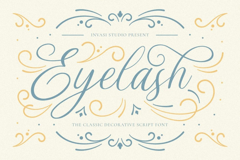 Eyelash – Decorative Script Font
