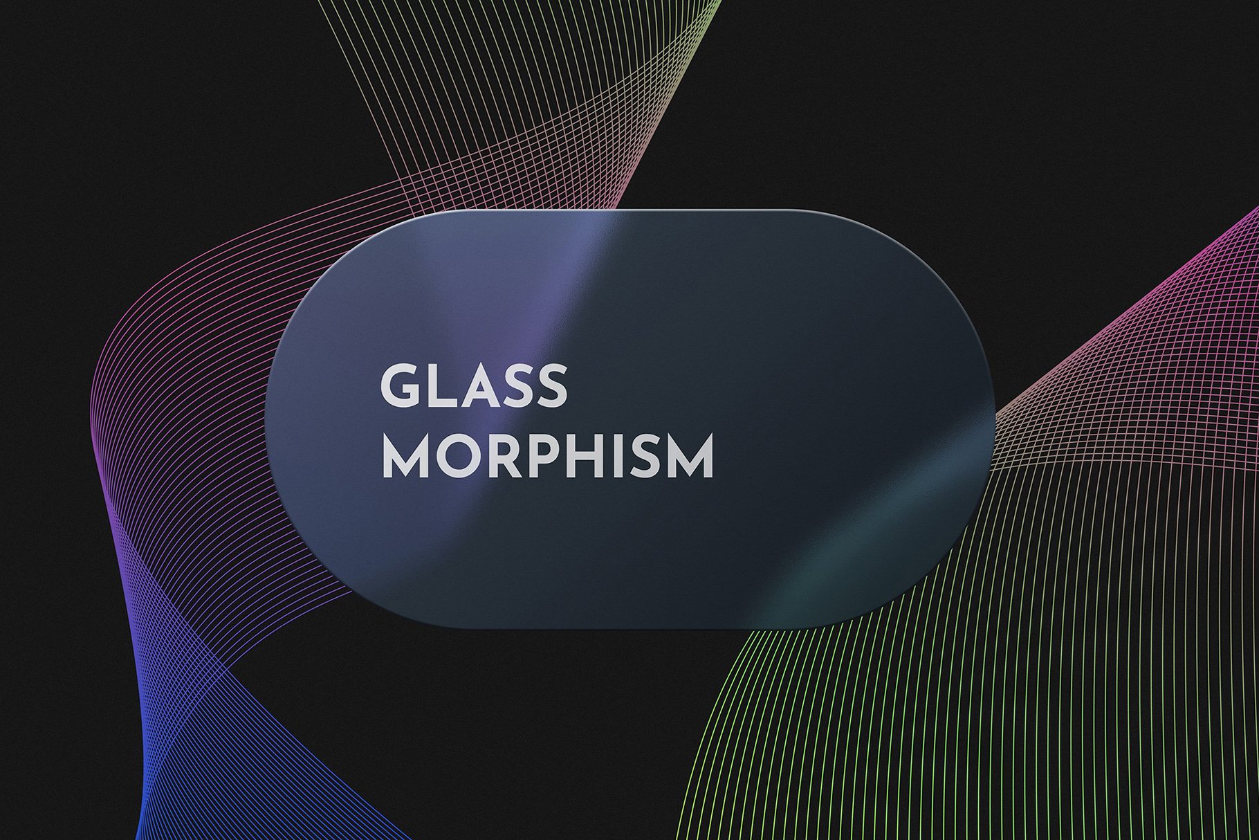 Glass Morphism Mockup - Design Cuts