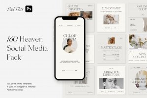 Heaven Instagram & Pinterest Social Media Pack PS