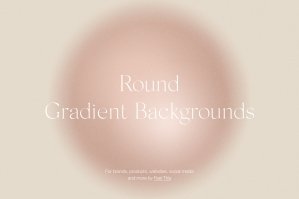Round Circle Beige Gradient Textures Backgrounds