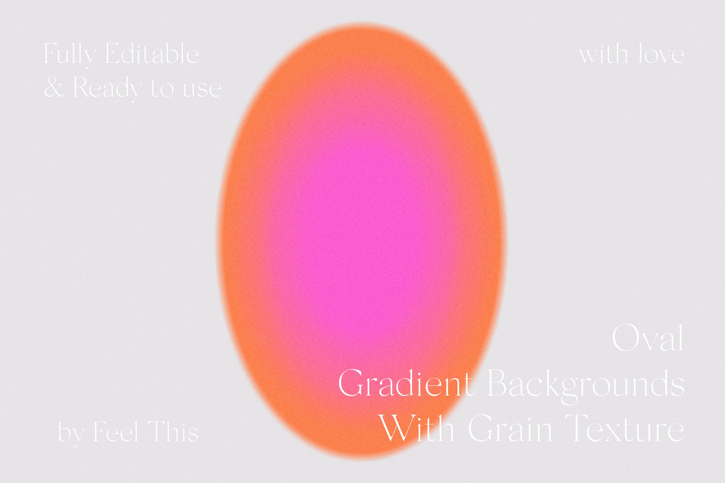 Oval Grainy Gradient Textures Backgrounds PS - Design Cuts