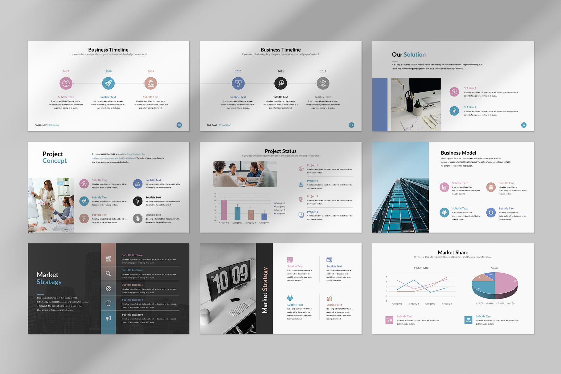Pitch Deck Powerpoint Template - Design Cuts