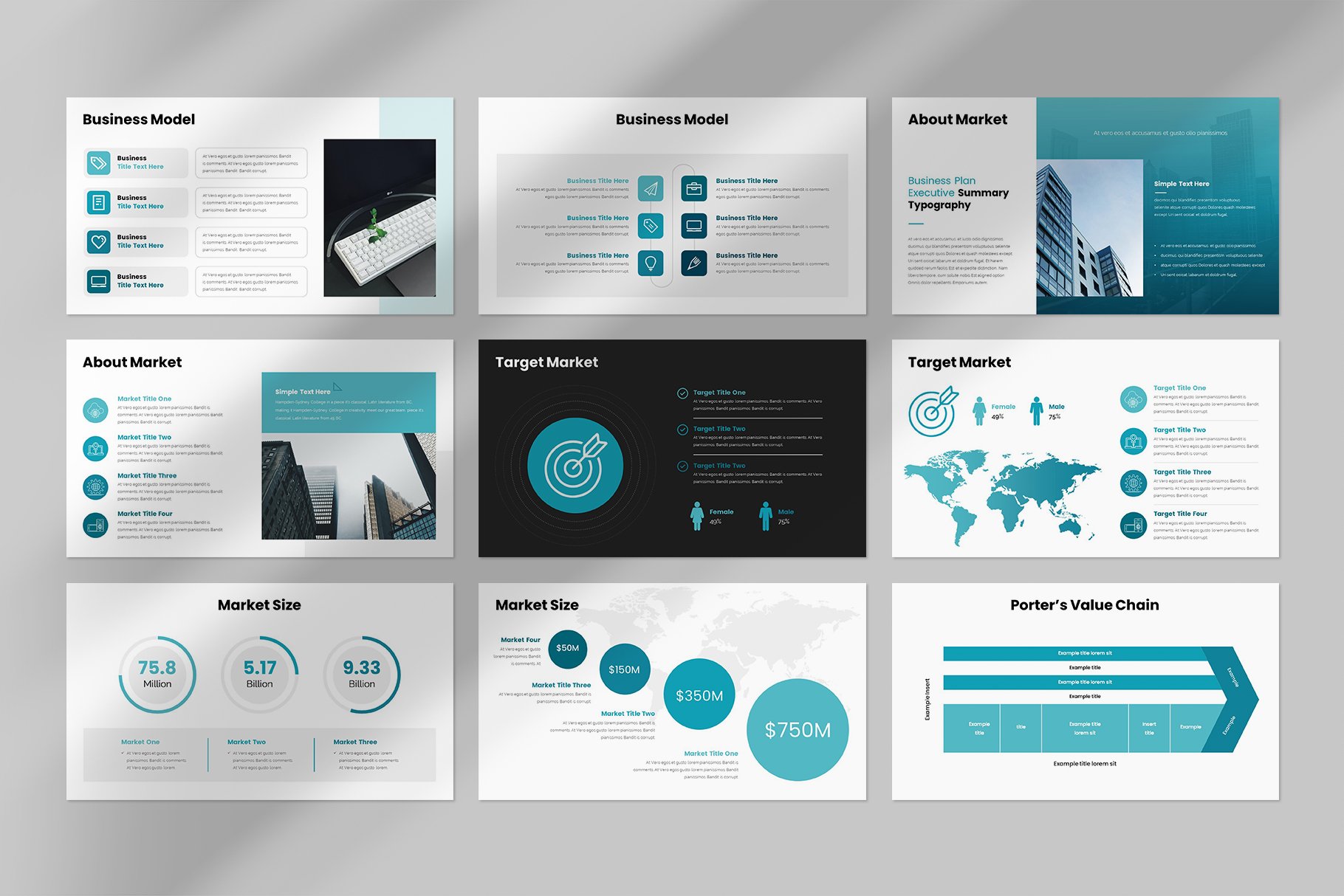 Business Plan Google Slides Presentation Template - Design Cuts