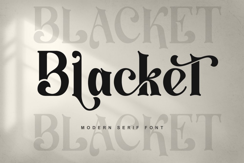 Blacket Font - Design Cuts