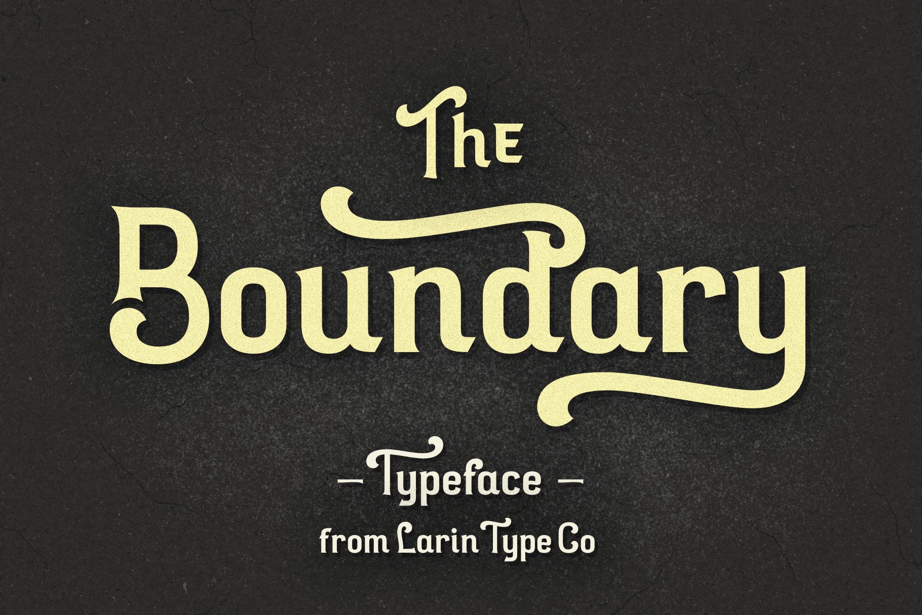 Boundary Vintage Typeface - Design Cuts