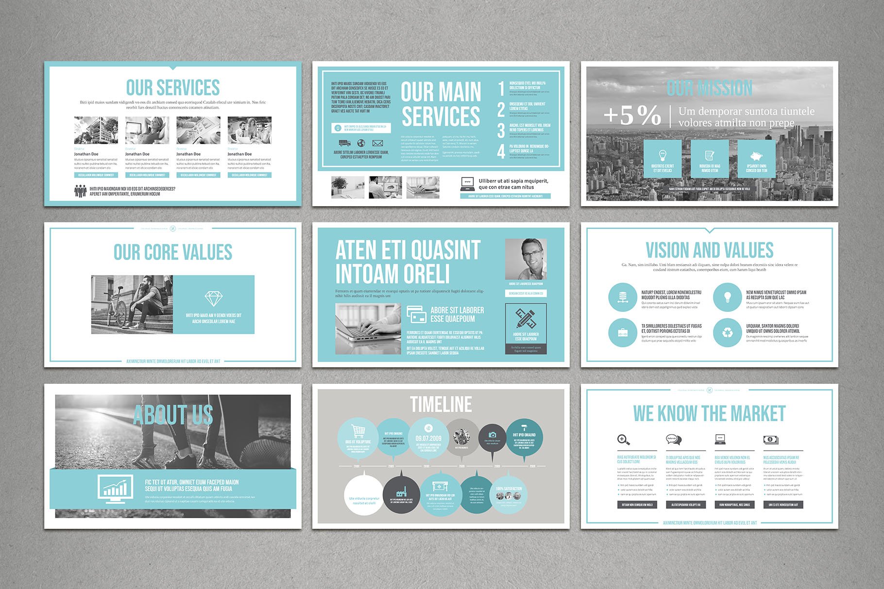 Brand Board Presentation Template - Design Cuts