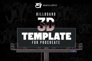 Procreate 3D Template – Billboard