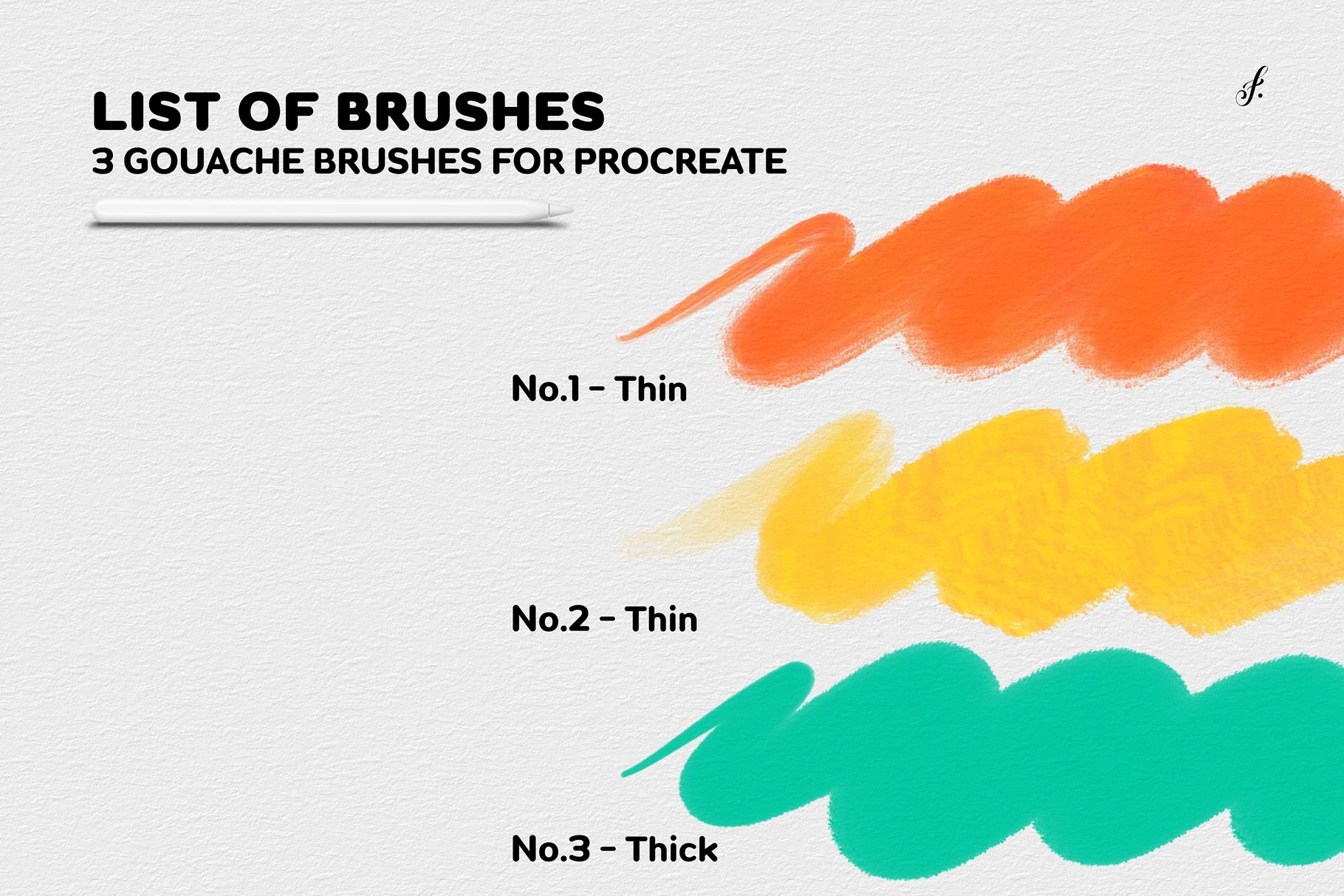Procreate Gouache Brushes  3 Gouache Brushes Procreate - Design Cuts