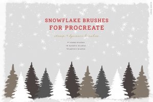 Snowflake Brushes For Procreate