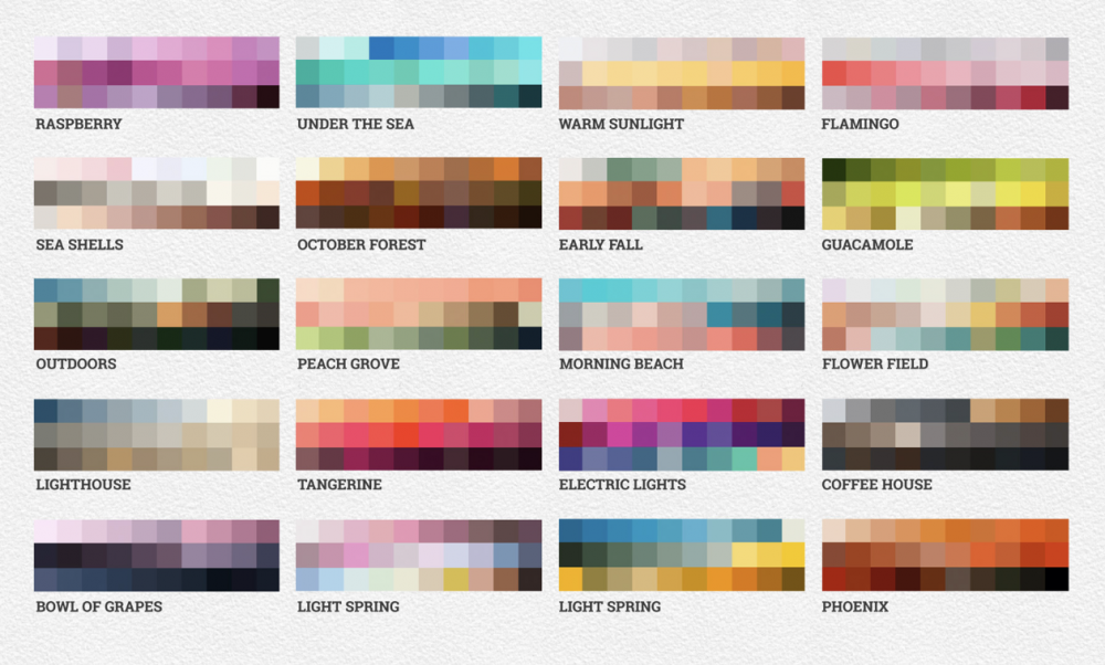 A Collection of Pretty Procreate Colour Palettes - Design Cuts