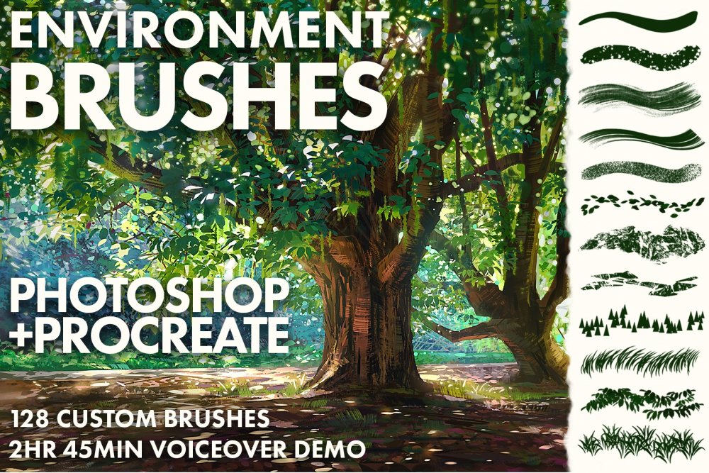Realistic Photoshop Oil & Acrylic Brush Pack - MA-BRUSHES