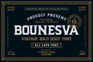 Bounesva Typeface