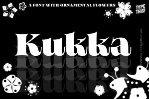 Kukka — A Blooming Serif Font Family