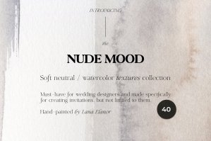 Nude Mood Watercolor Neutral Textures Backgrounds