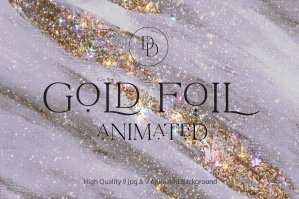 Gold Foil Animated Background Vol 1