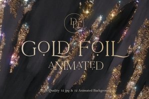 Gold Foil Animated Background Vol 2