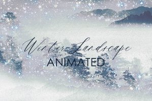 Winter Landscape Animated Background