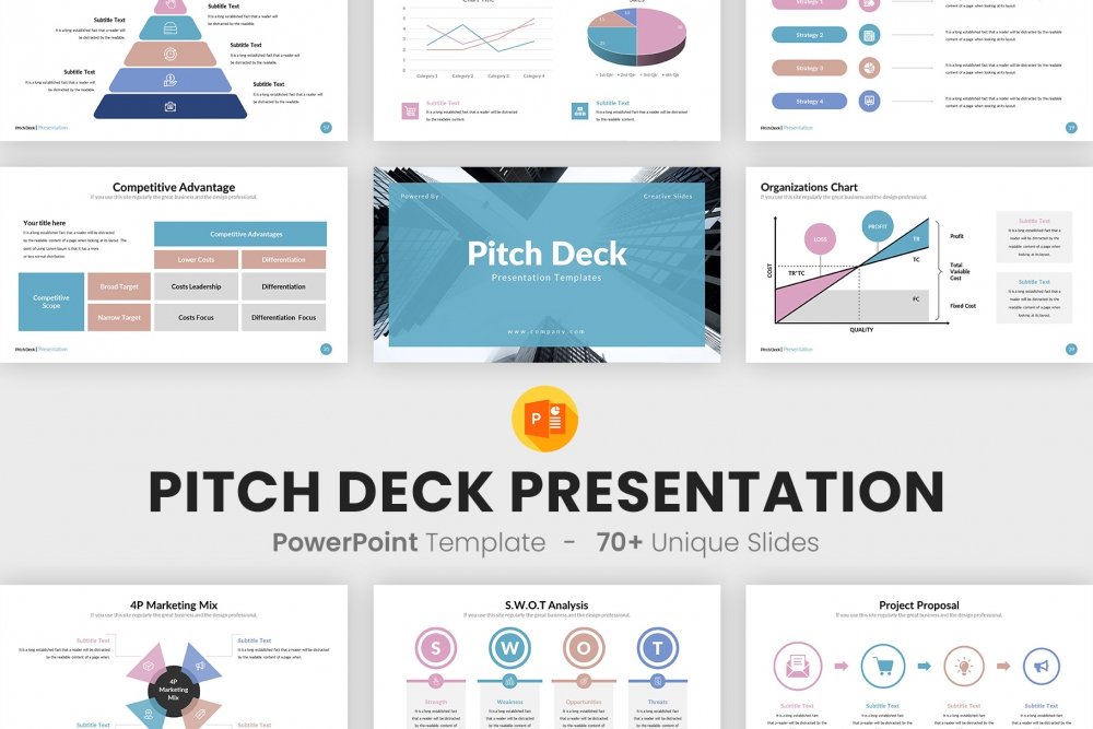 Pitch Deck Powerpoint Template - Design Cuts