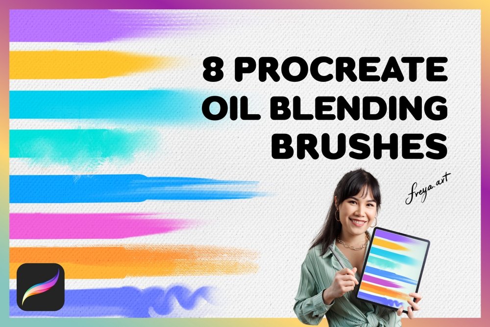Procreate Skin Blending Brushes | 8 Procreate Oil Blending Brushes