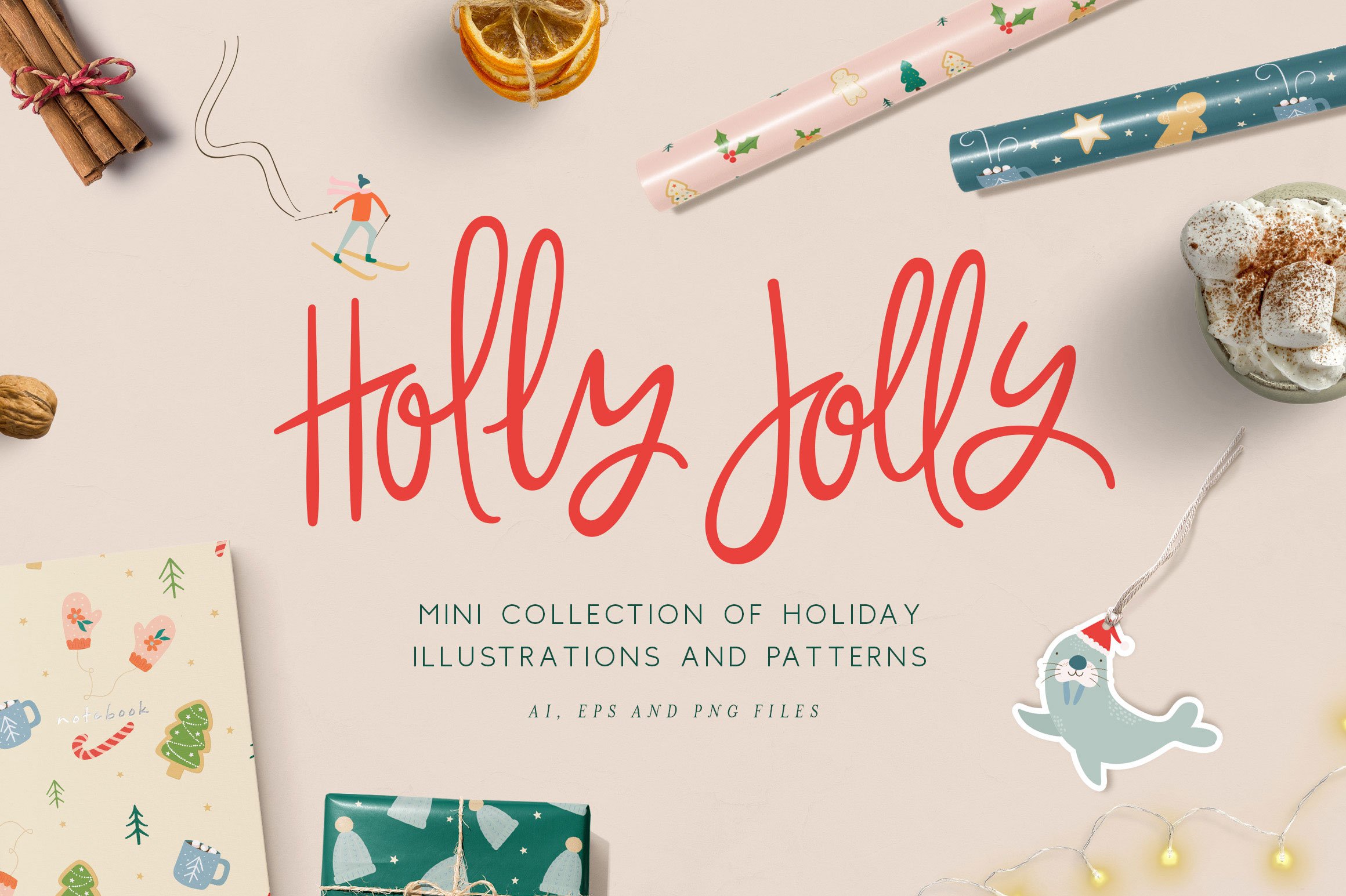 Holly Jolly Mini Holiday Collection - Design Cuts