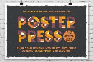 Poster Press - Screen-print Creator - Procreate