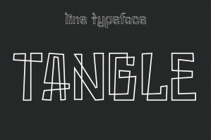 Tangle - Line Art Typeface