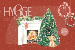 Hygge Christmas Watercolor Collection