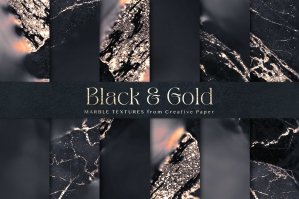 Black And Gold Marble Textures