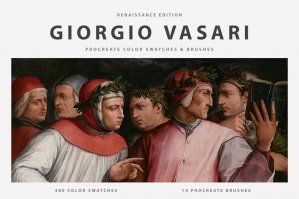 Giorgio Vasari Procreate Brushes & Color Swatches