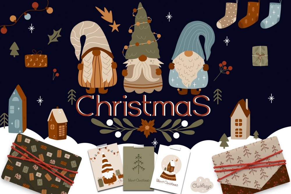 Christmas Gnomes Collection - Design Cuts