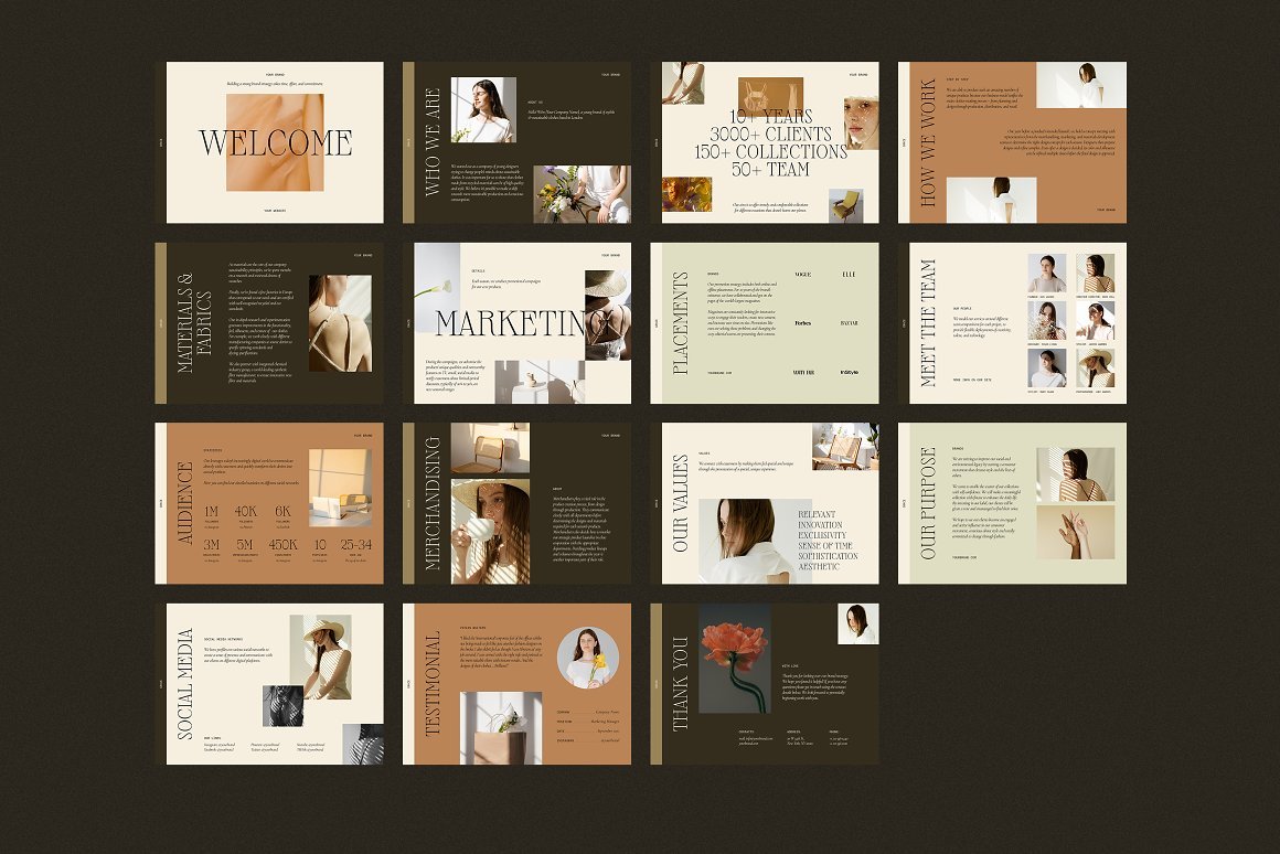 Grace Media Kit Presentation Templates Slides PS - Design Cuts