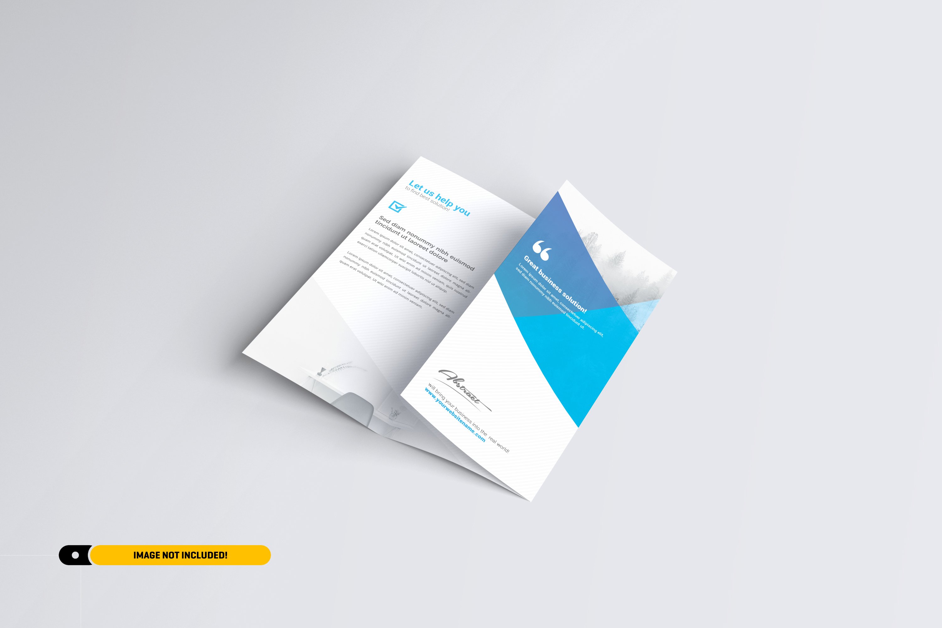 A4 Trifold Brochure Mock-ups - Design Cuts