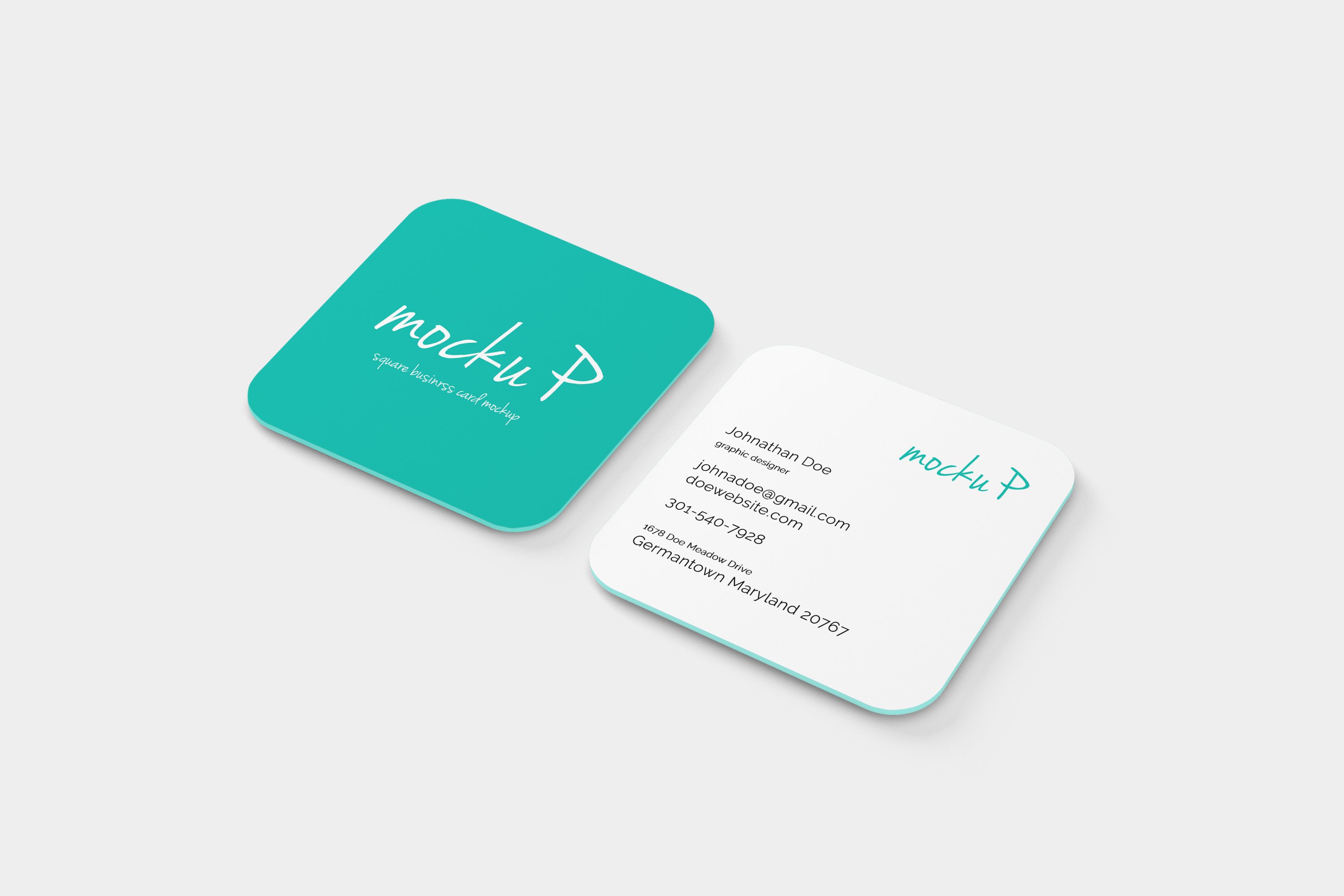 Square Business Card - Round Corner - Design Cuts