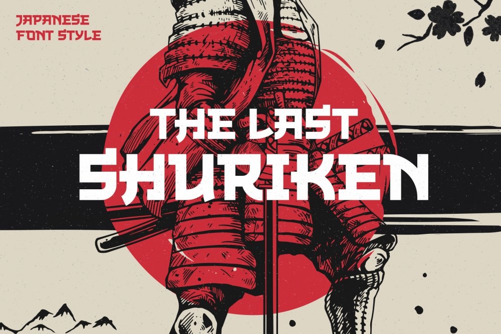 The Last Shuriken – Japanese Style Manga Font 