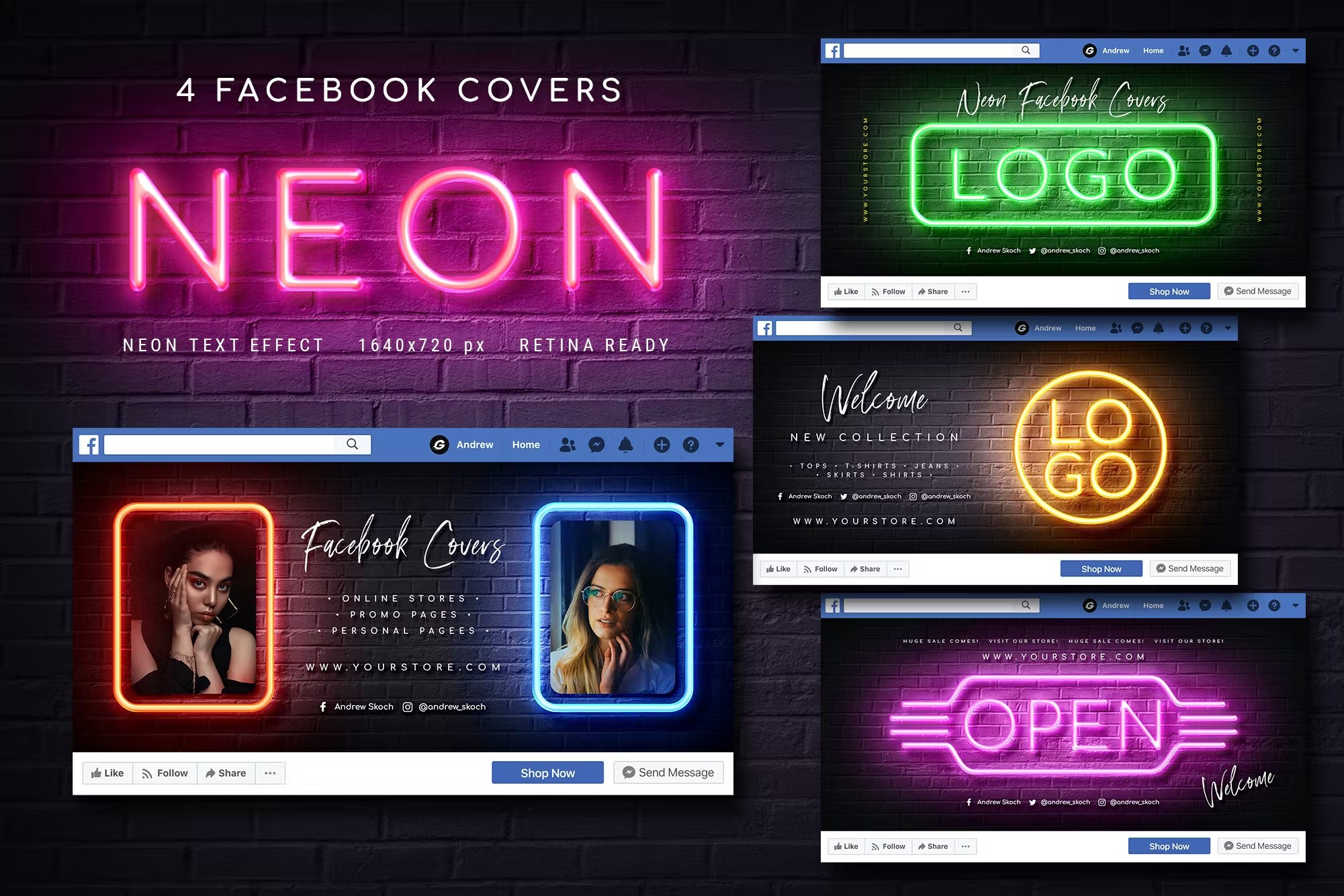 cool photo effects for facebook cover