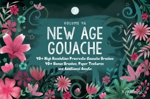 New Age Gouache Full Brush Set For Procreate