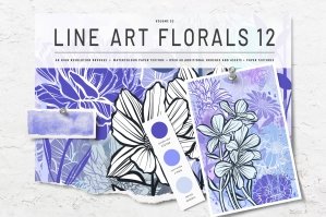 Line Art Florals For Procreate 12